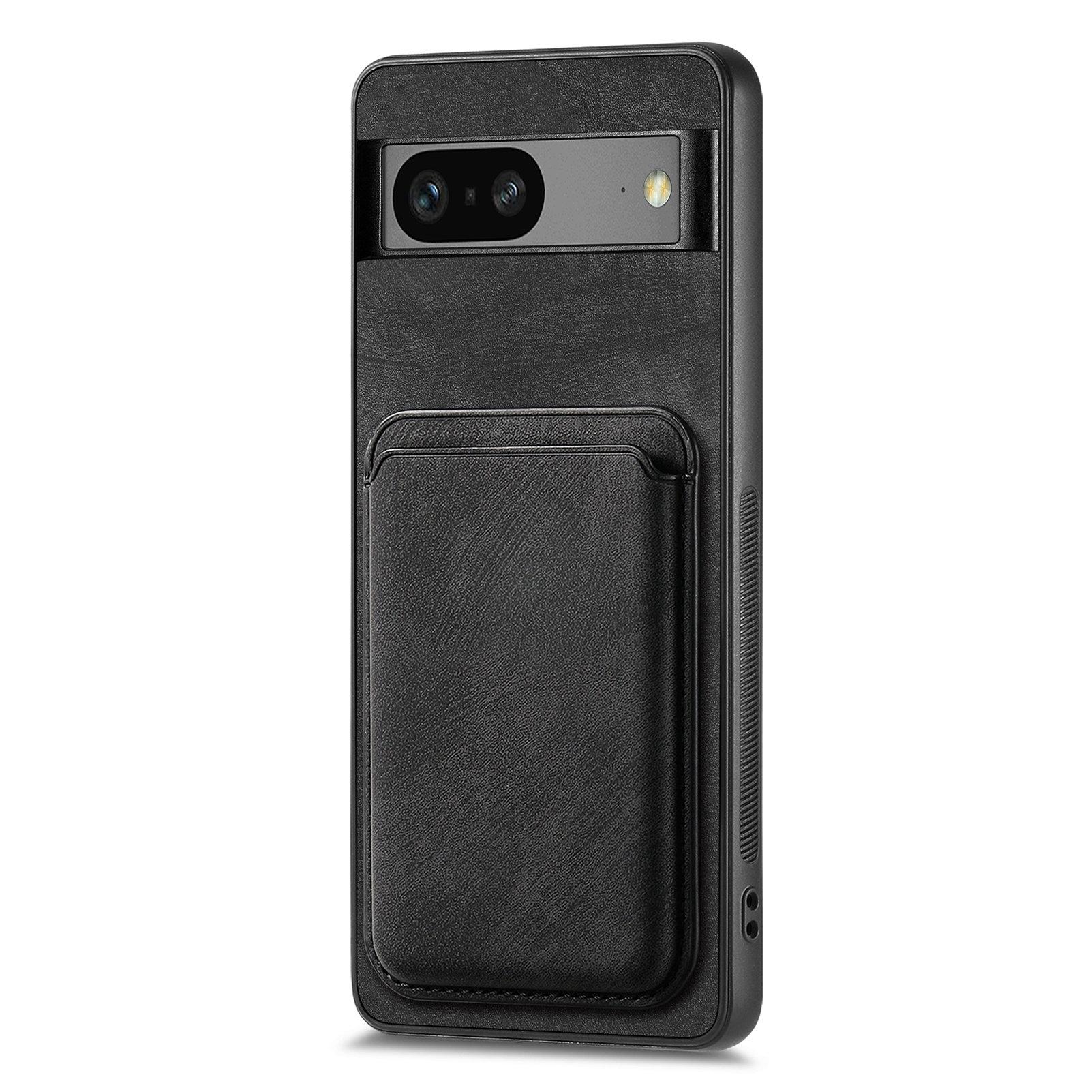 

For Google Pixel 7 5G Case Compatible with MagSafe Leather Back Cover with Detachable Card Holder Blue