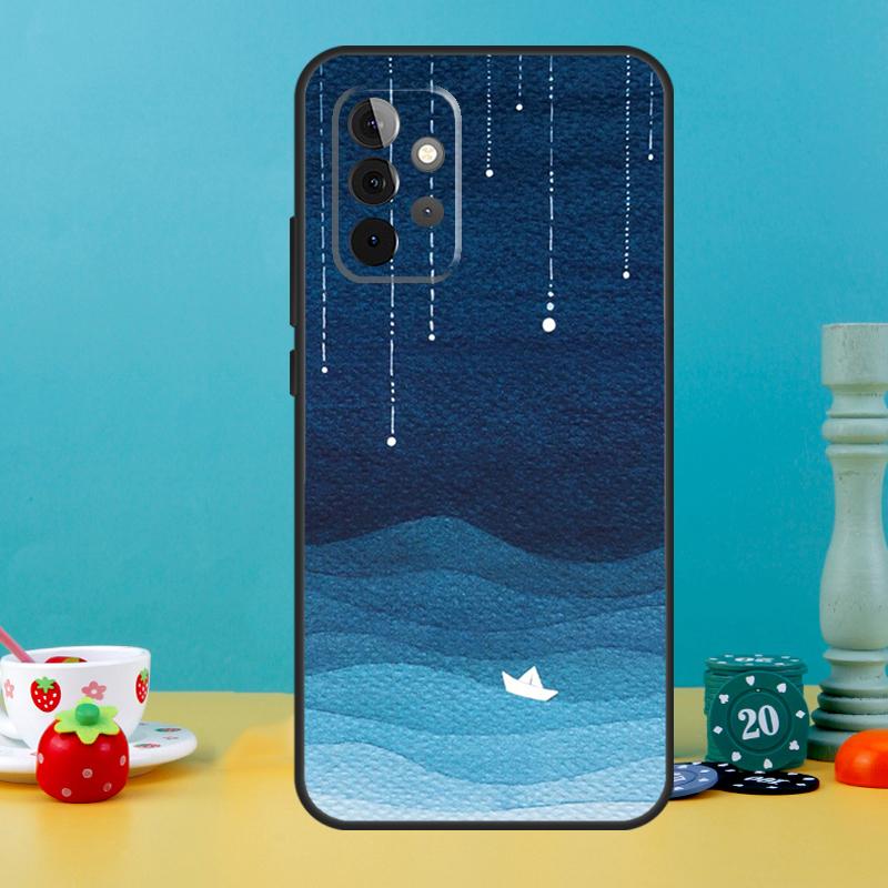 

ocean waves sailboat Case For Samsung Galaxy A25 A54 A34 A14 A52 A32 A12 A13 A33 A53 A15 A16 A36 A56 A26 A05 A35 A55 Samsung A06