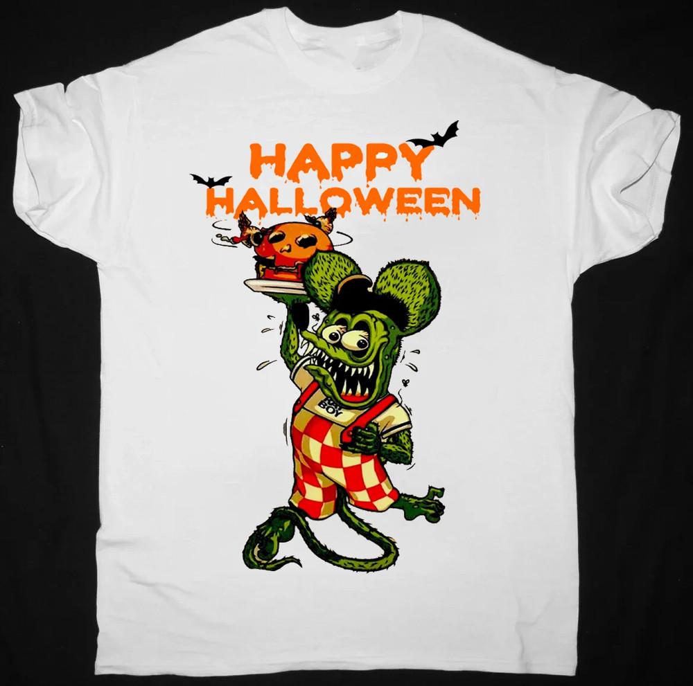 Rat Fink Ed Big Daddy Roth Happy Halloween T Shirt Full Size S-5XL Unisex T-Shirt S