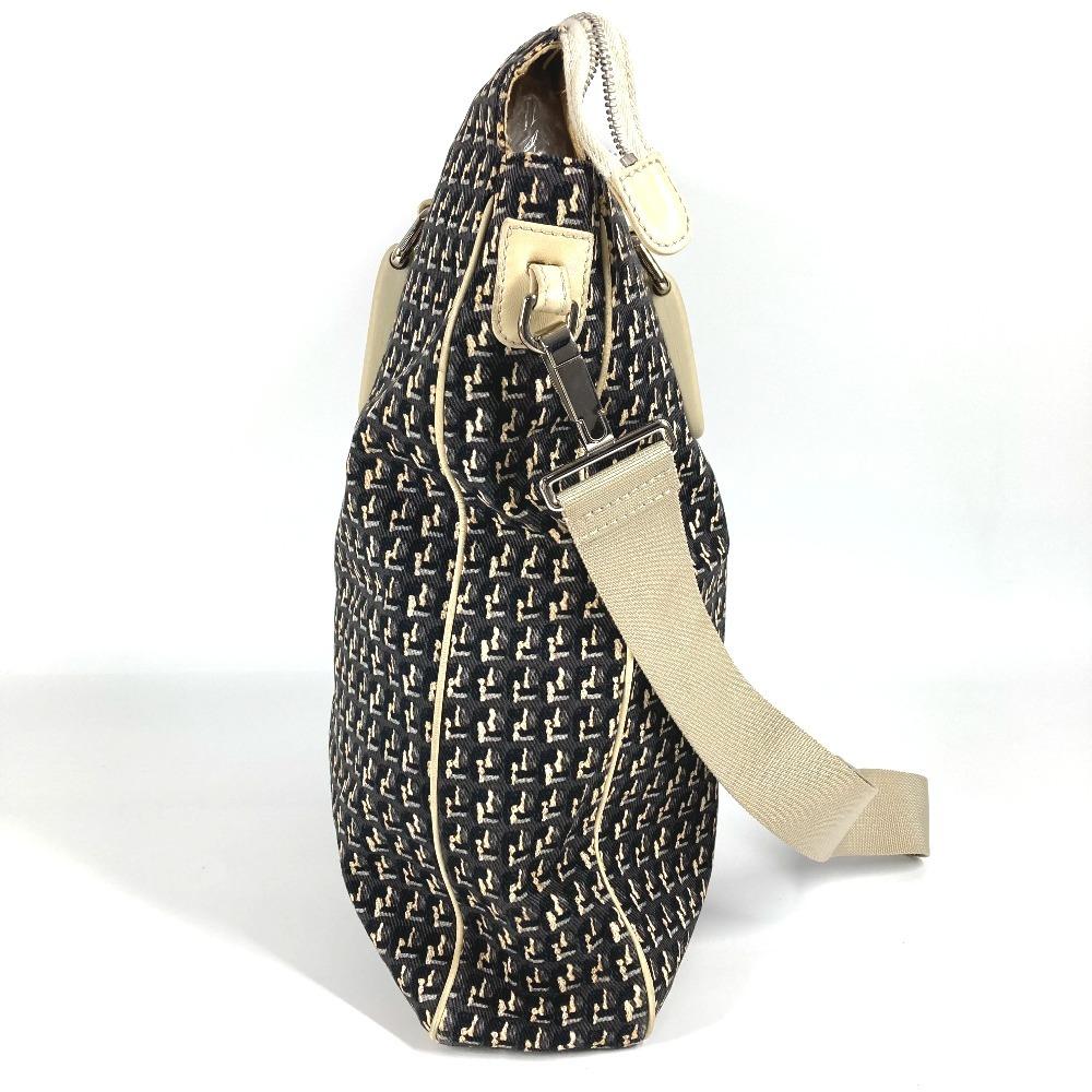 CHANEL Clover logo 2-way bag Handbag Vertical Tote Crossbody Shoulder Bag