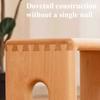 Nordic Ottomans Solid Wood Morden Stools Portable Mini Stool Children Interior Bedroom Ottomans Furniture for Living Room