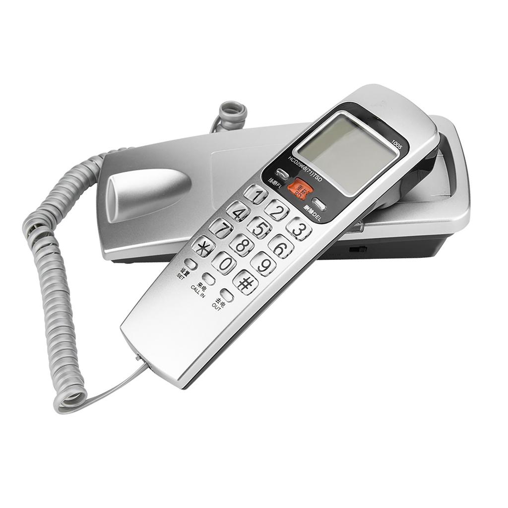 FSK DTMF Caller ID Telephone Corded Phone Desk Put Landline Fashion Extension Telephone for Home
