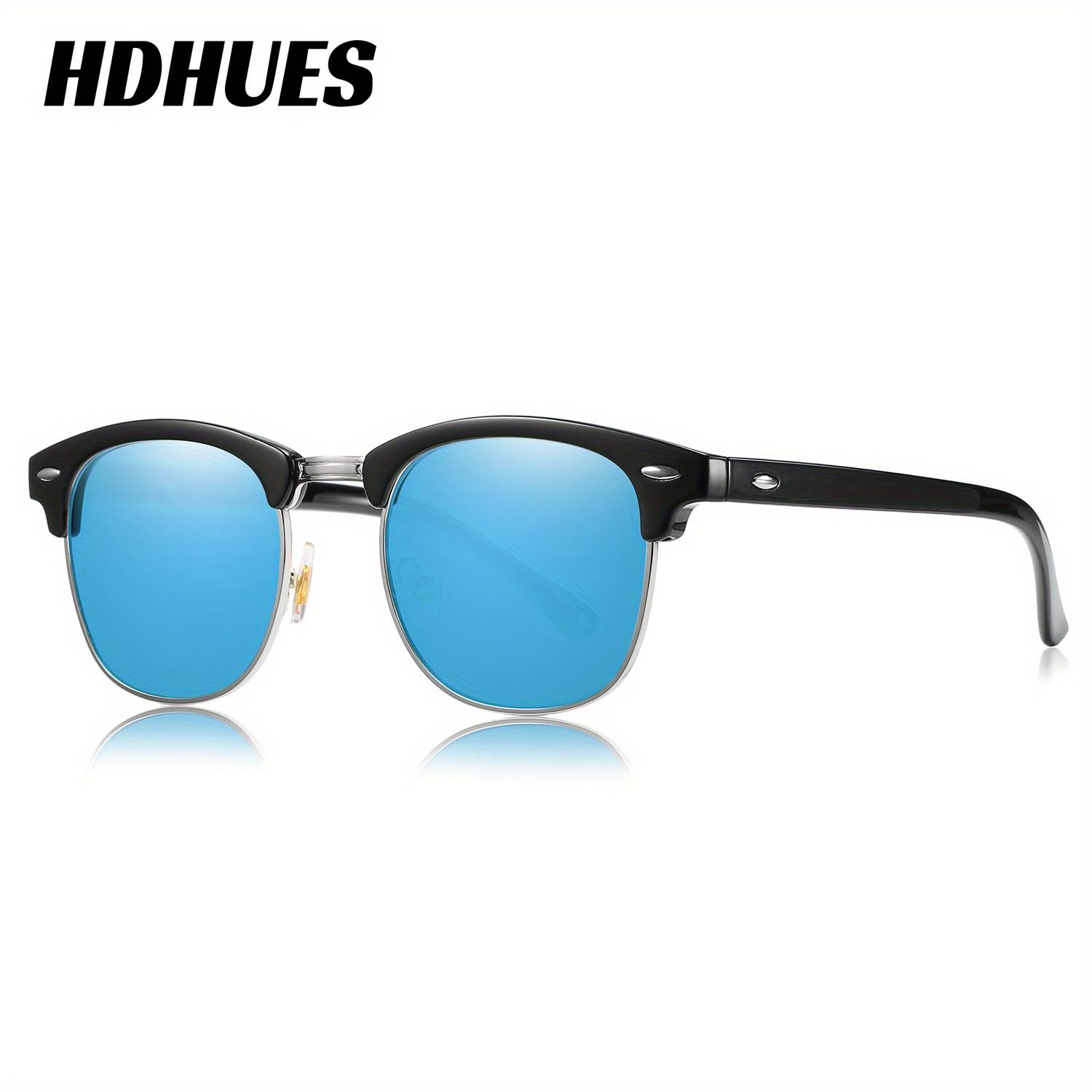 HdHues Унисекс Квадратные пластиковые поляризованные модные солнцезащитные очки — фото 11