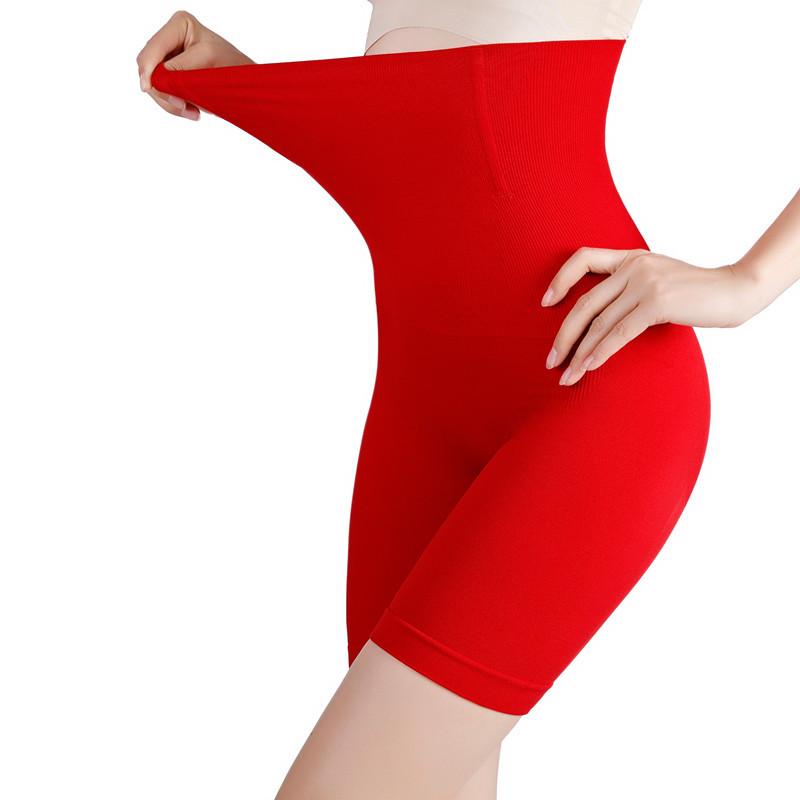 Hohe Taille Bauchhose Bauchheben Hüfte Körperformung Hose Damen Sicherheitshose Anti-Explosion Postpartum Boxer Bauchunterhose
