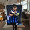1pc Inter Milan Print Flannel Blanket, High quality Comfortable for All Seasons, Home Decor, Warmth and Comfort, Perfect for Christmas Gifts61