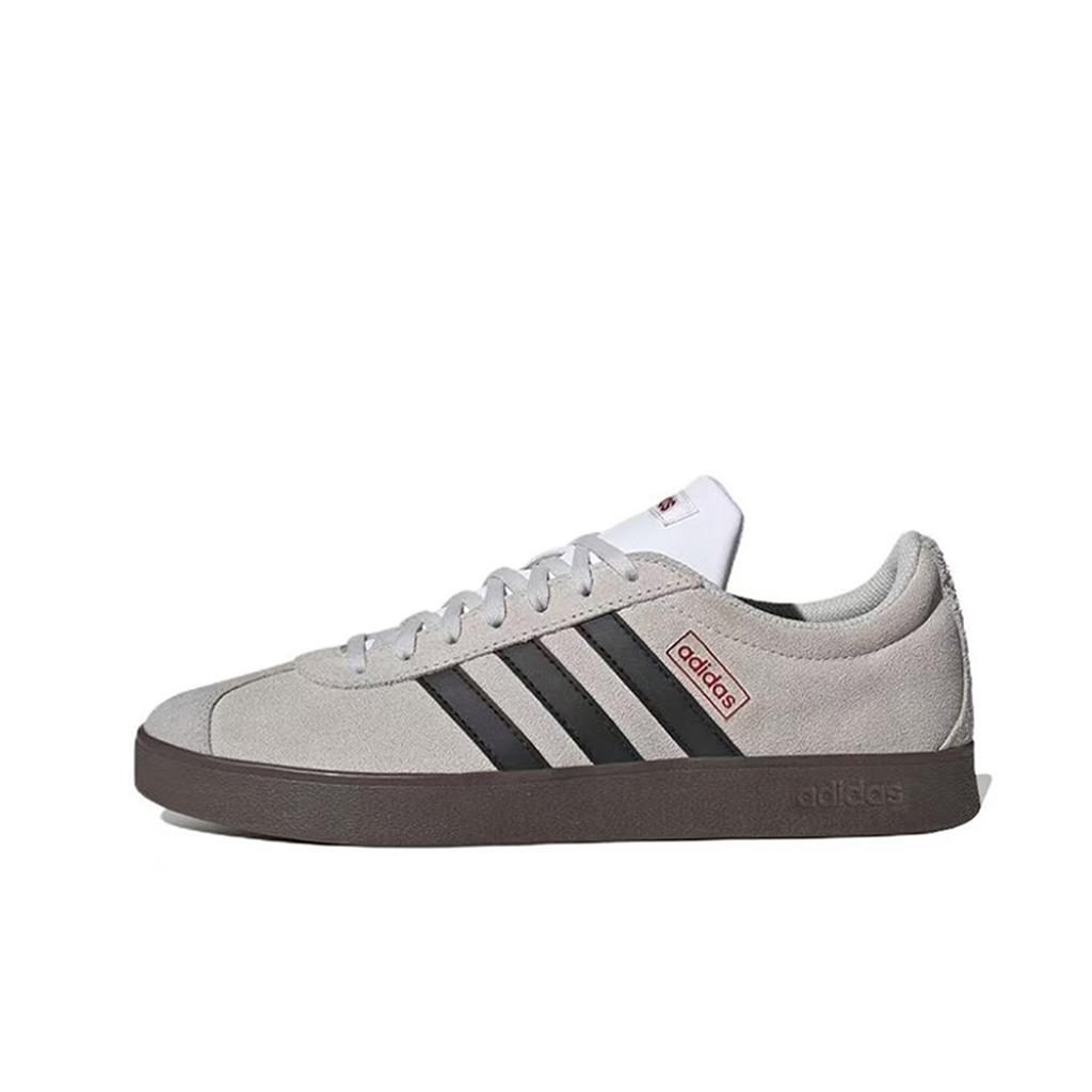 Adidas VL COURT 2.0 Da Vinci, Pink Butterfly Cushioning Low top Skateboard Shoes Unisex Pink Brown HQ1802(TeamM-S-BOX)