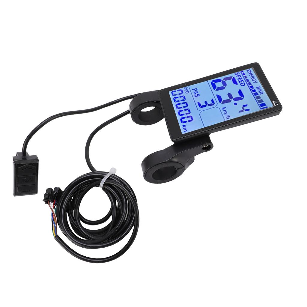 Electric LCD Display Meter M5 Water Proof LCD Display Screen Panel with SM Cable for Electric Bike Scooter