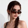 Square shaped small frame sunglasses for women European and American personalized street photography trendy retro wear glasses