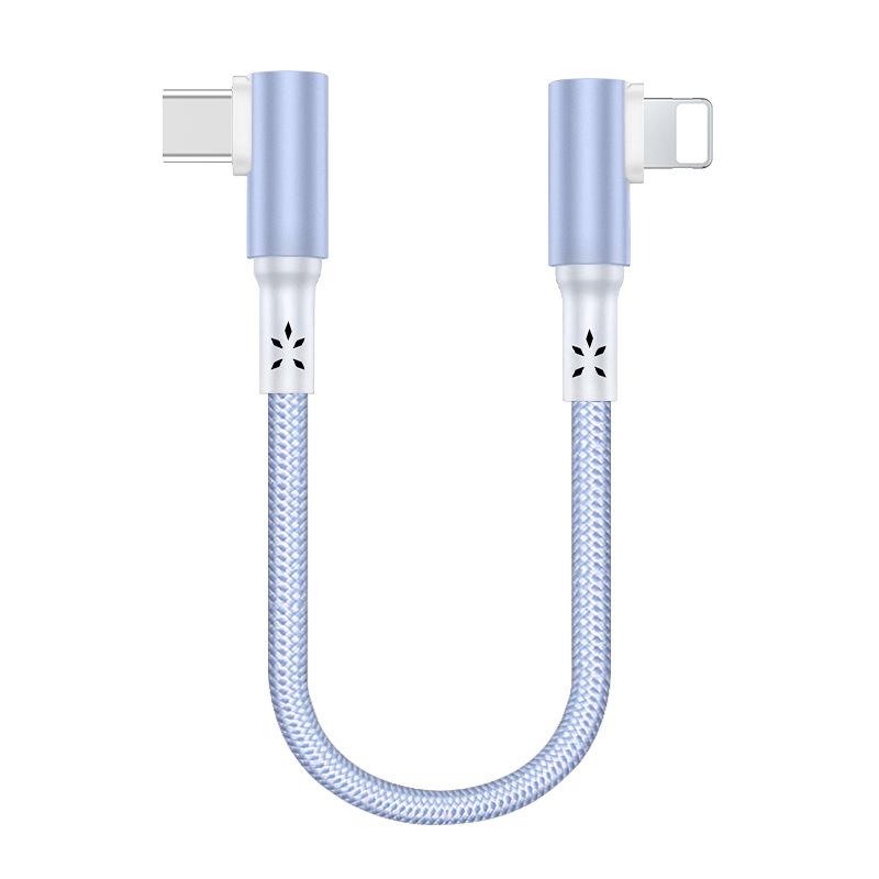 0.25/0.5m Short Double Type-C Data Cable for Huawei & Apple iPhone - PD Fast Charging.