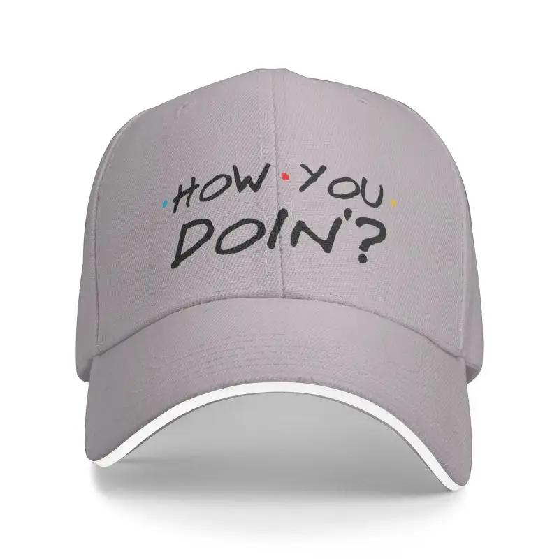 Fashion How You Doin Friends Quote Baseball Cap for Men Women Breathable TV Show Friendship Dad Hat Performance