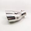 390 Dual-Outlet Stainless Tailpipe for CHR 18-20, Prius, IZOA, Escort - Curved Silver Design