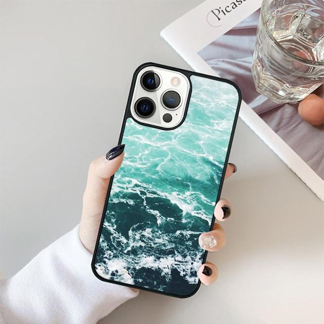 Summer Beach Ocean Waves Phone Case For iPhone 17 Air 16 pro max 15 14 plus 12 13 Soft Bumper Shell Cover coque