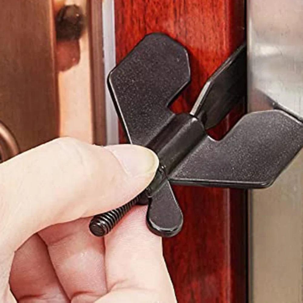 1PC Portable Hotel Door Lock Live Alone Self-Defense Door Stop Travel Anti-theft Door Stopper Door Lock Safety Home Latch