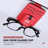 Car Sun Visor Glasses Sunshade Storage Case Clip Card Holder For Citroen C5 C1 C2 C6 C4L DS3 DS4 DS5 C-Elysee Grand Berlingo