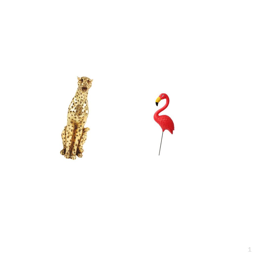 Bird Figurine Animal Sculpture Decorative Table Centerpiece Flamingo Garden Stake Ornament for
