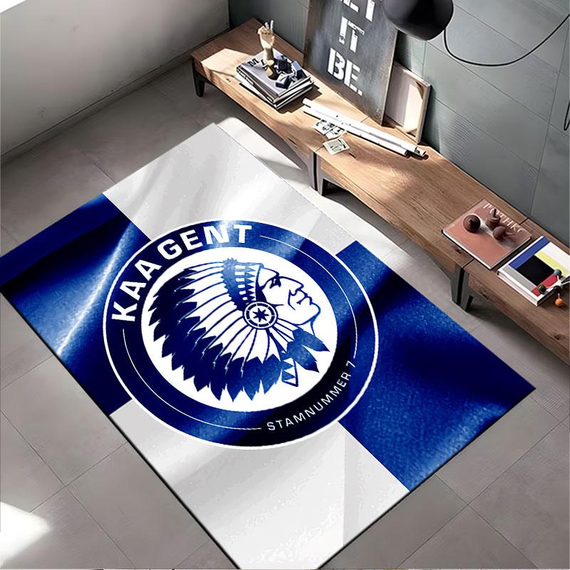 KAA Gent Logo Blue Pattern suitable as a non-slip mat for the living room or bedroom sofa