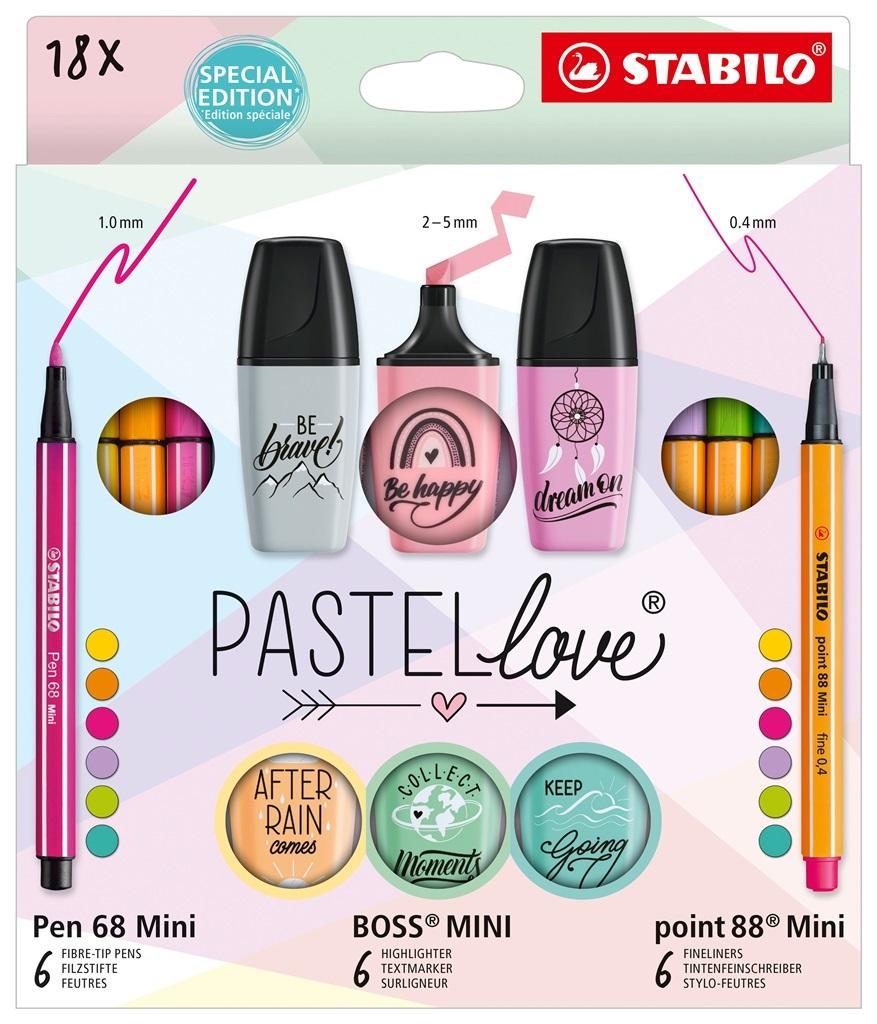 CIENKOPIS STABILO 18KOL PASTELLOVE SET 0365