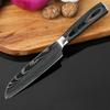 Kitchen Fruit Knife Set 3pcs Damascus Steel Pattern Knives Sets Cleaver Paring Santoku Slicing Utility Knife