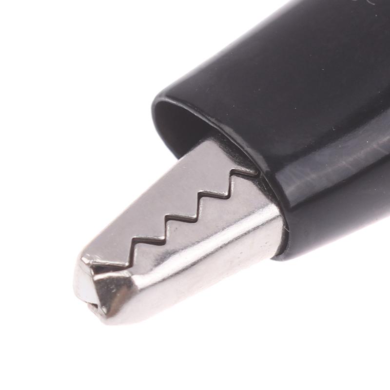 12Pcs 25/35/45Mm Metal Alligator Clip Crocodile Electrical Clamp Testing Probe Meter Black Red With Protective Insulation Cover