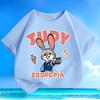 T-shirt per Bambini con Stampa Cartoon Judy Coniglio di Zootopia Indumenti Genitore-Figlio Multicolore Opzionale Abbigliamento Estivo
