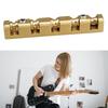 Brass Bass Guitar Nut Roller Adjustable Height for Enhanced Resonance Size Includes Base Plate and Accessory