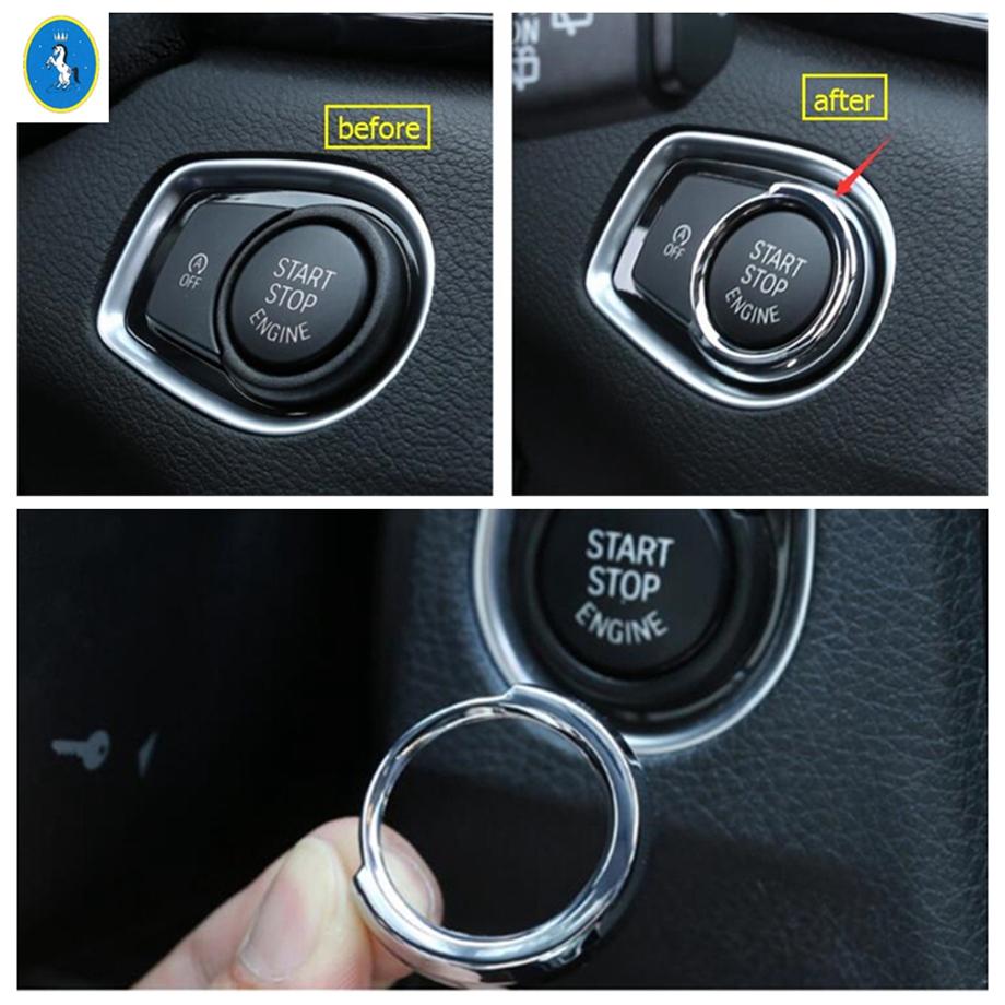 

Matte Engine Stop Ring Keyless Start System Button Cover Accessories Fit For BMW 2 Series Gran Active Tourer F45 F46 2015 - Matte B