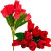 Large Bouquet of Red Tulips 9pcs Tulips Artificial Flowers Like Real