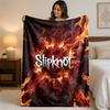Coperta in Flanella con Stampa Slipknot Morbida Leggera Coperta Pluche per Letto Divano Uso Domestico
