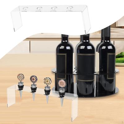 Weinflaschenverschluss Halter Aufsteller Transparent Arbeitsplatten-Organizer für Einzelhandel