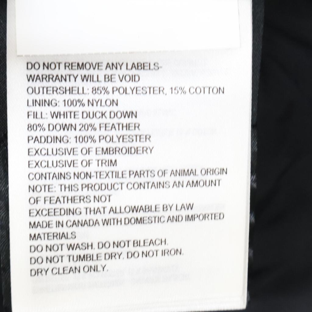 Canada Goose Domestic Regular 3804MA MACMILLAN PARKA Macmillan Parka Down Jacket XS blackUsed