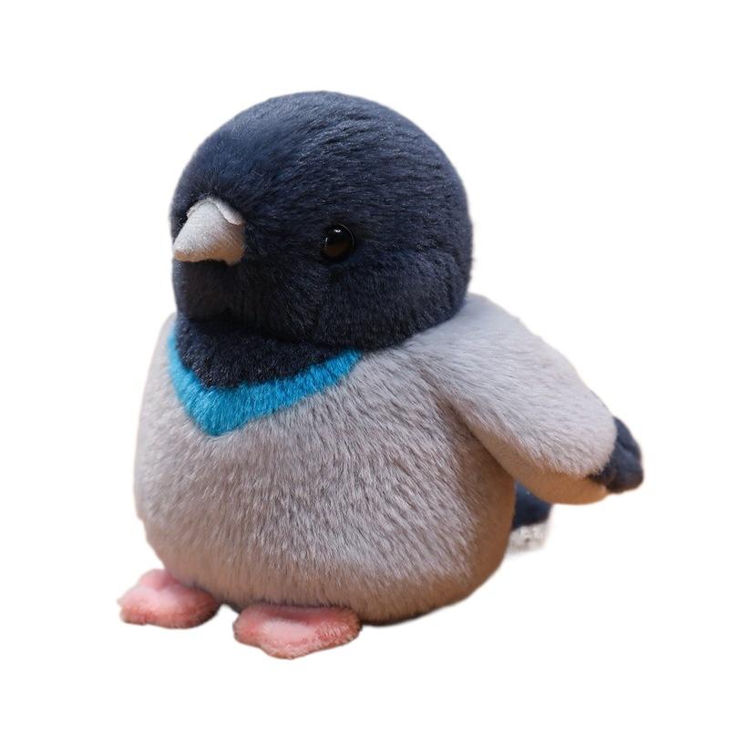 Nuovo Morbido Peluche Uccellino Cinguettante Kawaii Animali Simulati Bambola Imbottita Decorazione da Scrivania Giocattolo Creativo per Bambini Ornamento per la Casa