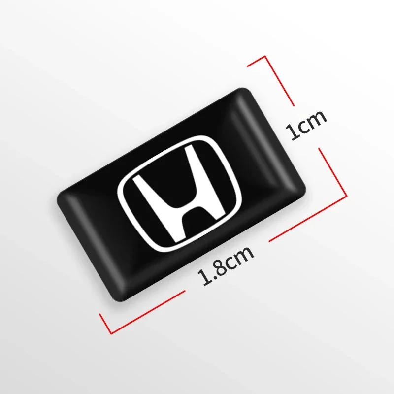 10pcs Car Styling 3D Small Emblem Badge Stickers For Honda CRX Pilot B-series D-series H-series Civic FIT CRV Accord Accessories RG0