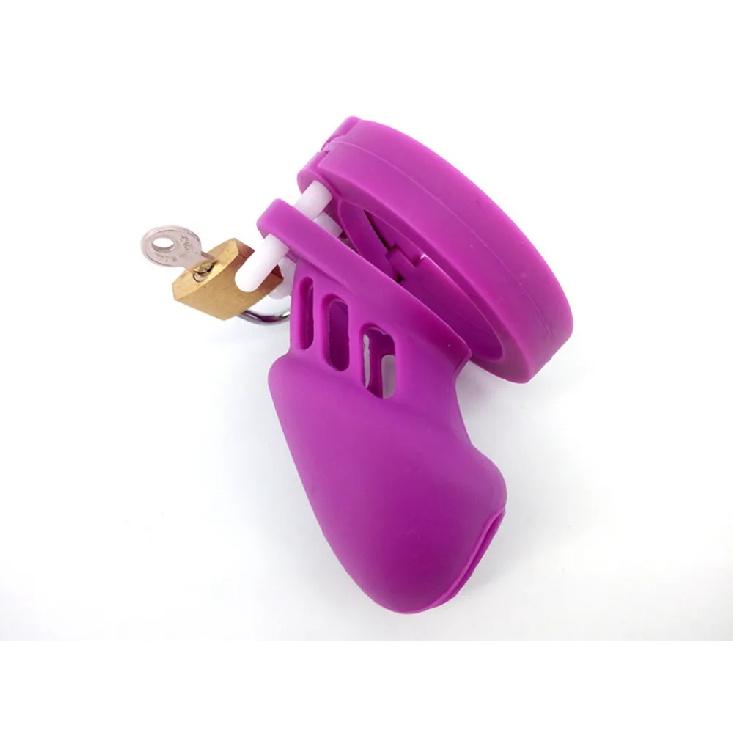 Silicone Chastity Lock for Men Sex Toys for Couples BDSM Chastity Cage