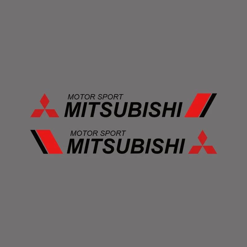 2pcs Car Body Decoration Stickers Car Door Scratch Blocking Decals For Mitsubishi Outlander Lancer EX Asx Pajero Sport L200