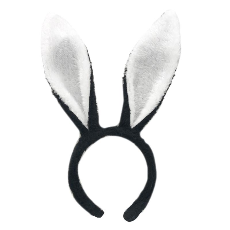 Serre-tête Oreilles de Lapin Cosplay Serre-tête Oreilles d'Animal Serre-tête Pelucheux Accessoires de Costume Thème Fille Fête Headwear