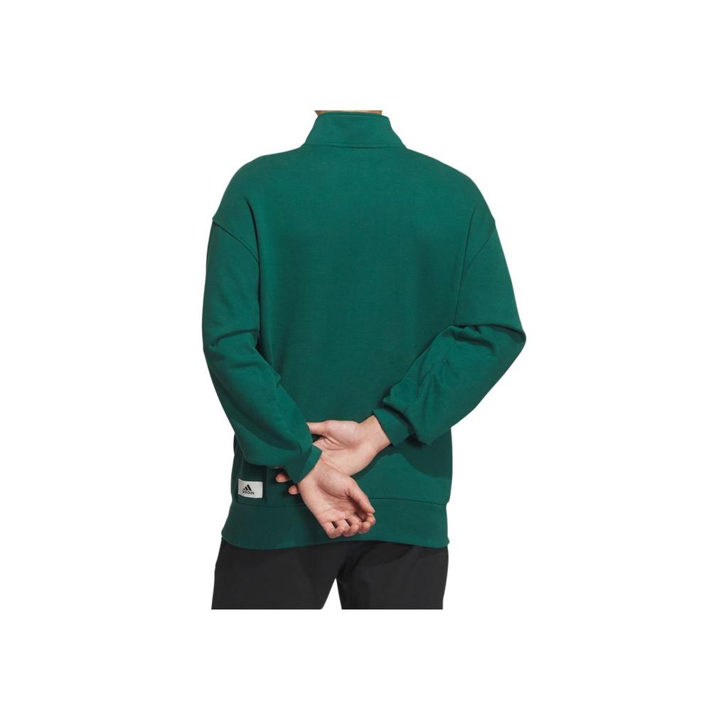Adidas Small Logo Crew Sweatshirt Men Sweatshirt Forest-Green IZ1596