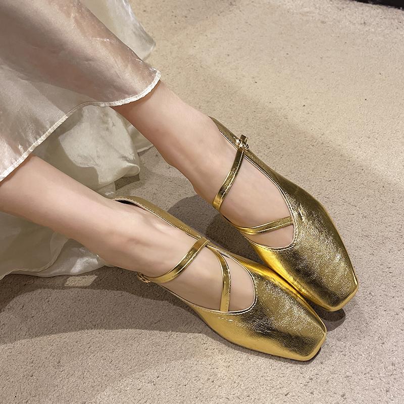 Spring/Summer Elegant Retro Mary Jane Casual Flat Shoes New Soft Comfortable Ballet Shoes Women Chaussure Femme