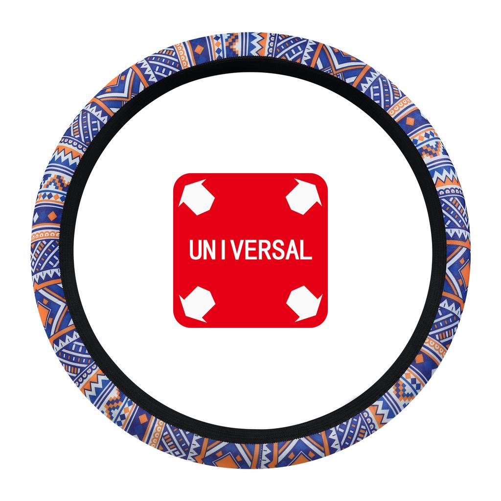Car Steering Wheel Cover Non-Slip Breathable Bohemian Car Steering Wheel Cover - No Inner Ring Universal Handlebars Accessory