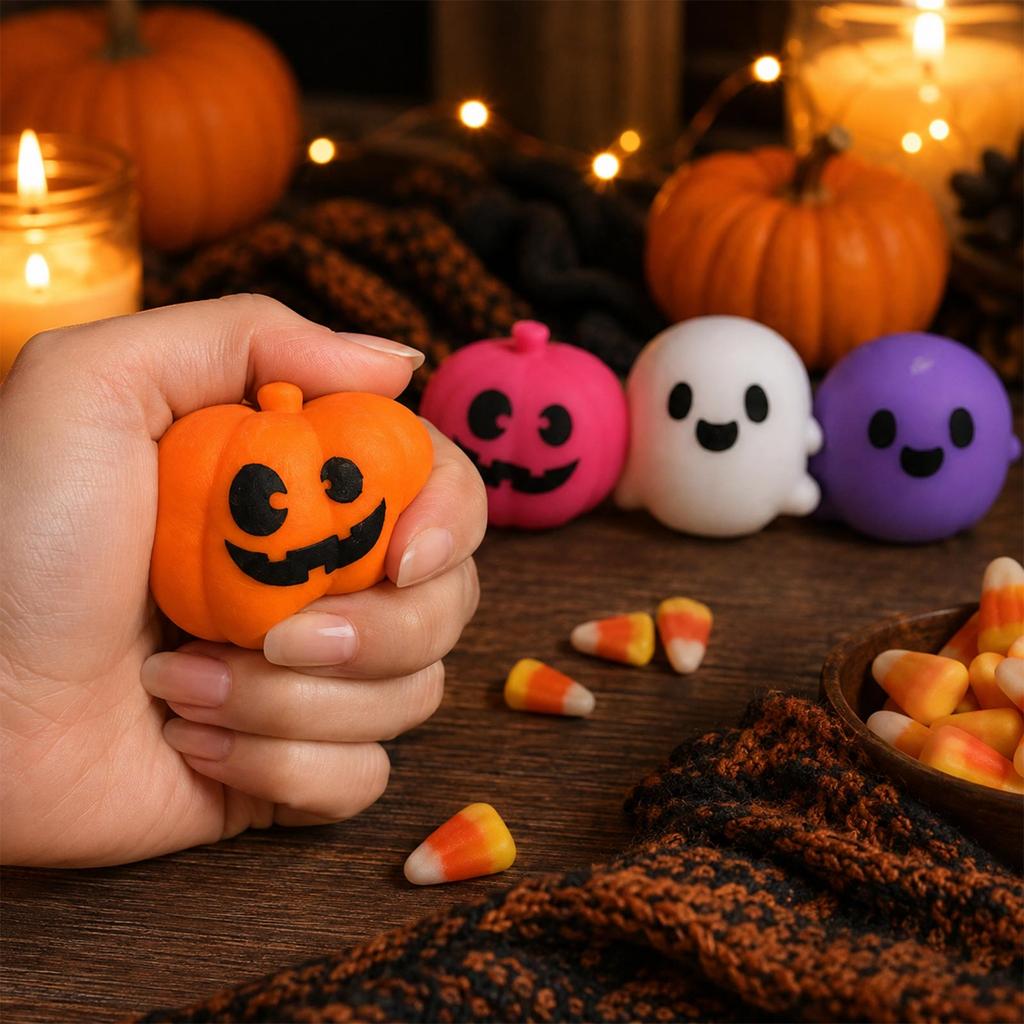 Halloween Stress Toy for Kids and Adults, Soft Party Favors
