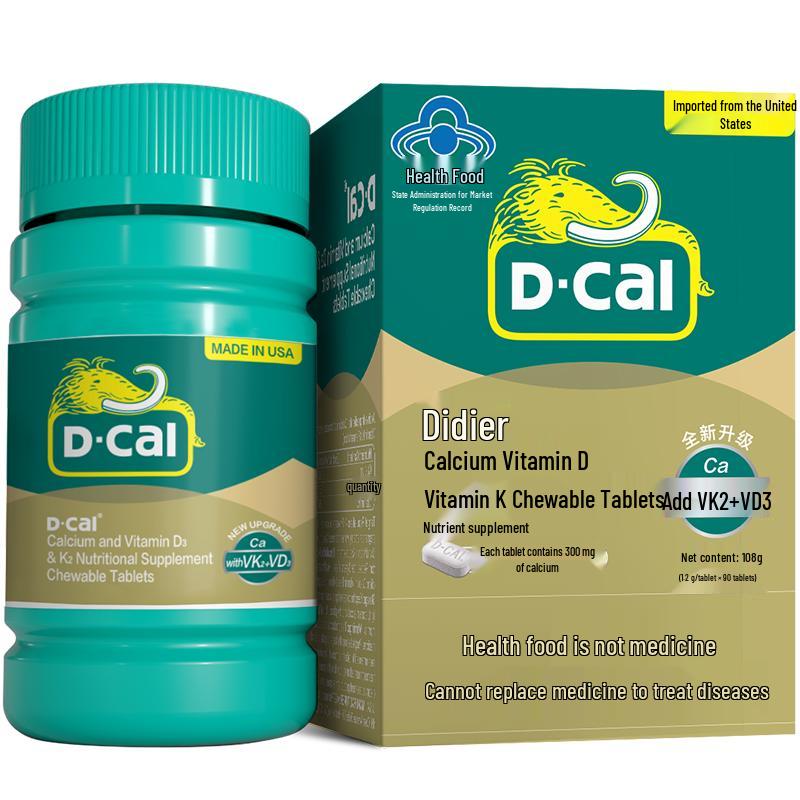 D-Cal Adult Calcium Tablets with Vitamins D3 & K2