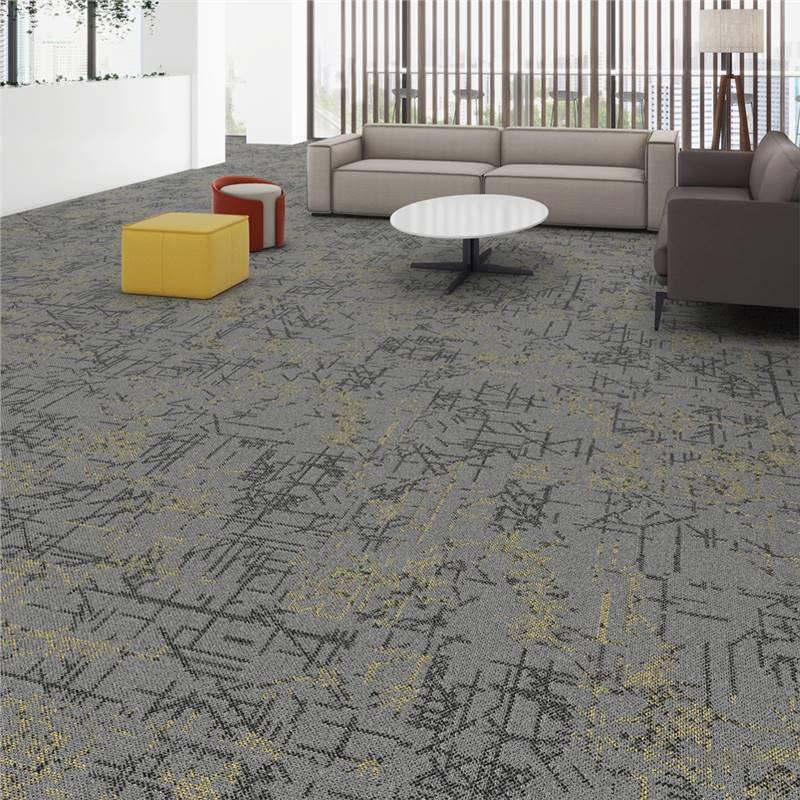 Thickened Commercial Office Carpet Tiles for Large Area Flooring