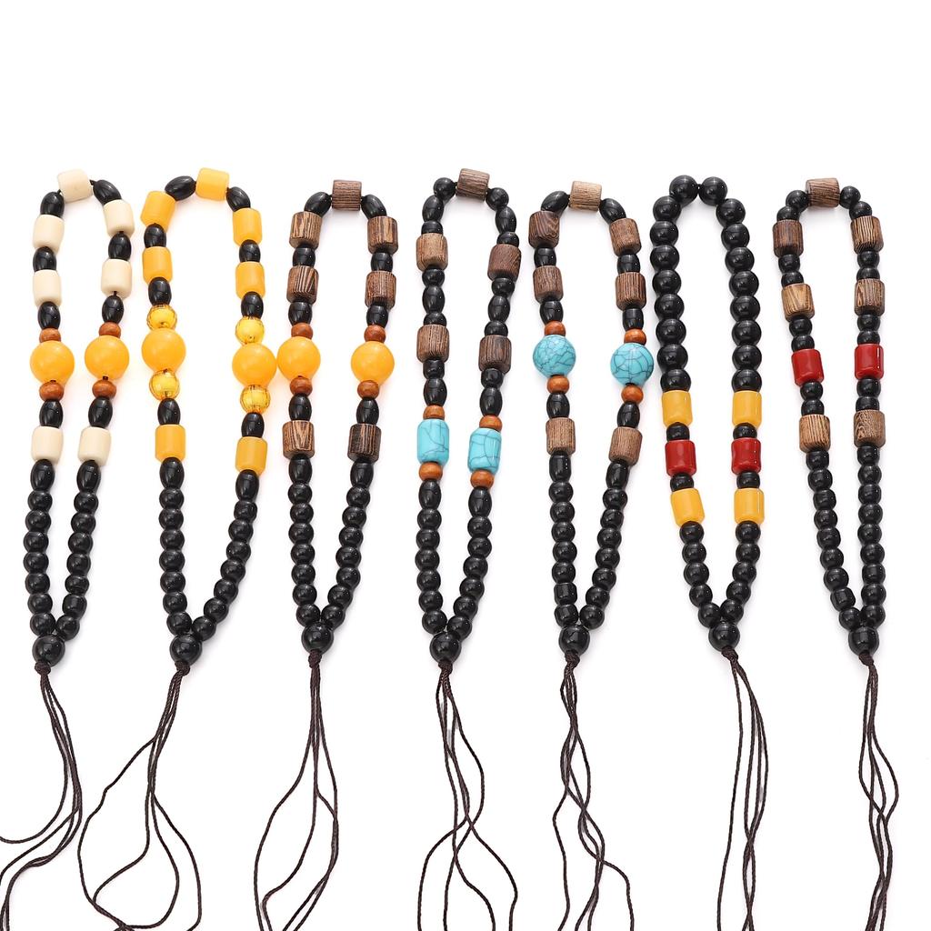 Manico con Corda per Appendere in Perline di Legno con Ali 12-14cm per Fai da Te Gioielli Artigianato Decorazione Accessori