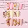 Design Cow Manicure DIY Nail Art Cow Print Nails Sticker Self-Adhesive Decal 3D Irregular Spots
