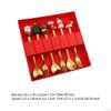 6 Piece Christmas Cutlery Set Flatware with Box Stainless Steel Dessert Spoon Tableware for