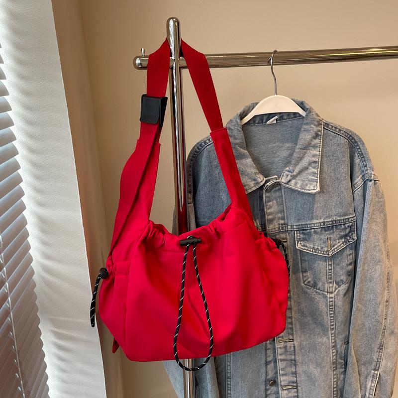 Street trend messenger bag girl Harajuku tide brand retro canvas shoulder bag college bag