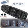 6554YH 6554.YH Elektrischer Hauptschalter für Fensterheber für Citroen C4 Grand Picasso 2007-2014 96639383ZD Autozubehör