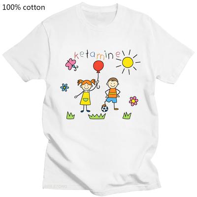 100% Baumwolle Oversized T-Shirt KETAMIN Cartoon T-Shirt Damen Harajuku Basic Locker Kurzarm Tees Weiche Damenoberteile Grafiktop