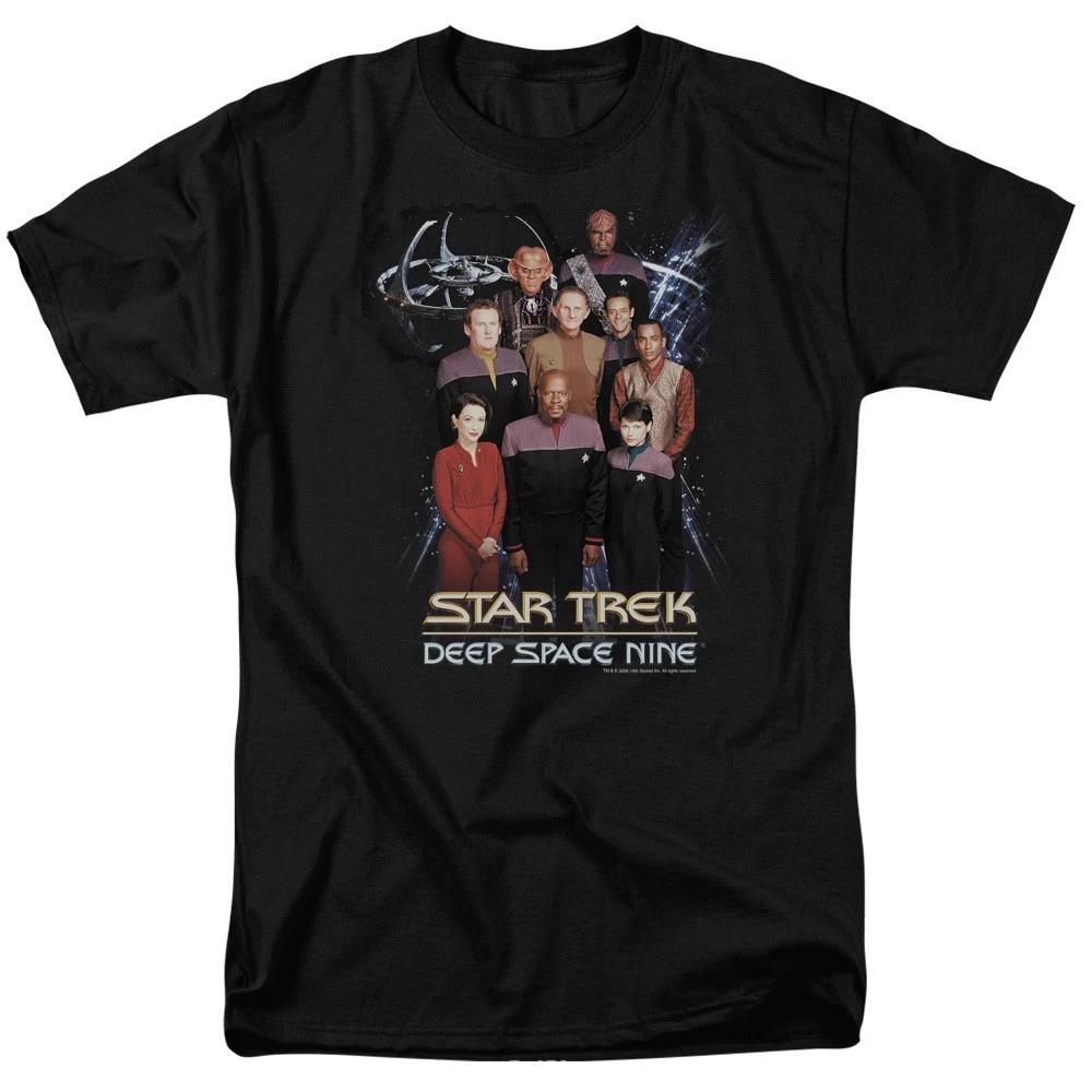 Star Trek - Ds9 Crew - Unisex Short Sleeve Children s T-shirt - Black 110