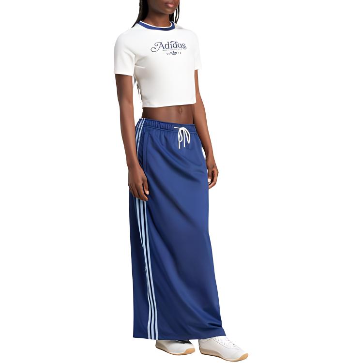 Adidas Slim 3-Stripes T-Shirt Women Tops White IX3532