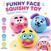 Smushers Squishy Vtipné kuriozity Psí obličejová výměna Squishy hračka Měkká tvarovatelná Roztomilá pomalu se vracející mačkací hračka, Relaxační senzorický dárek